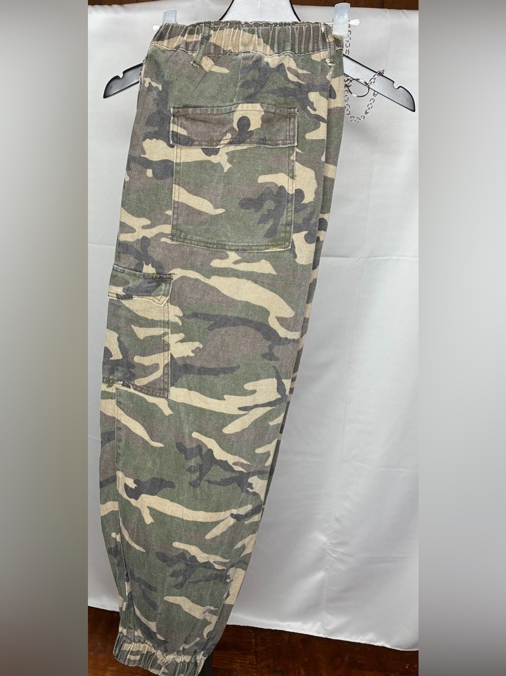 Camo Cargo Jogger Pants - Olive Camo